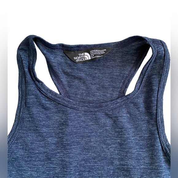 The North Face Dark Blue Heather High Neck FlashDryTank Top Womens Small - Picture 7 of 7